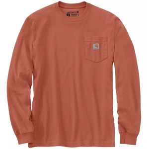 Loose fit heavyweight long sleeve pocket